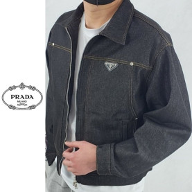 PRADA 프라다 데님 블루종 자켓
