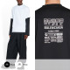 BALENCIAGA 발렌시아가 CARE LABEL 프린팅 티셔츠