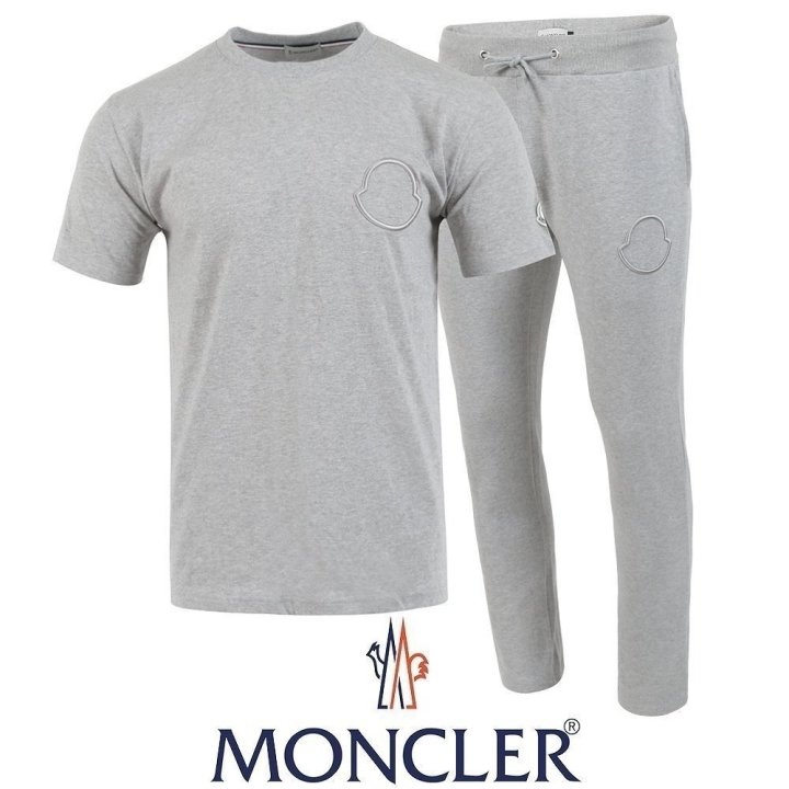 MONCLER 몽클레어 자수 로고 반팔 긴바지 셋트