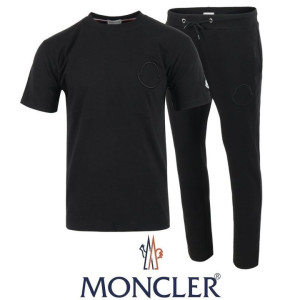 MONCLER 몽클레어 자수 로고 반팔 긴바지 셋트