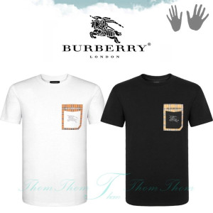 BURBERRY 버버리 포켓 큐빅기사 라운드티
