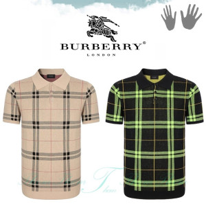 BURBERRY 버버리 체크카라 니트