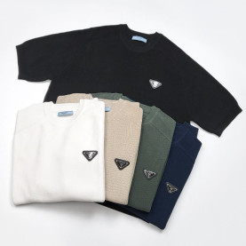 PRADA 프라다 레글런디테일 니트반팔