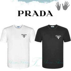 PRADA 프라다 로고 라운드티