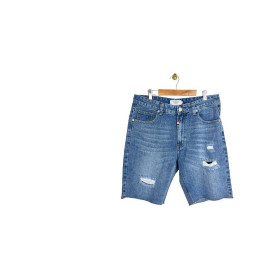 THOM BROWNE 톰브라운 구제 밑단커팅 데님 반바지