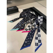 CHANEL 샤넬 컬러바둑 실크 방도 스카프