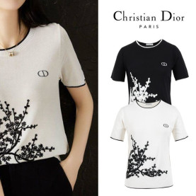 DIOR 디올 트리자수 반팔 니트