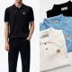 MAISON KITSUNE 메종키츠네 폭스헤드 카라 니트반팔