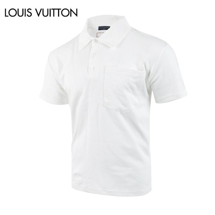 LOUIS VUITTON 루이비통 포켓 나염 카라 반팔티