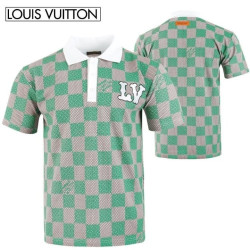 LOUIS VUITTON 루이비통 자수 전판 나염 카라 반팔티 2COLOR