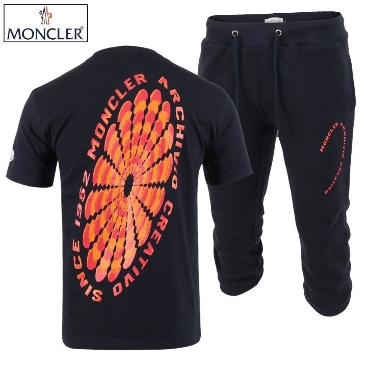 MONCLER 몽클레어 플라워 나염 반팔 & 7부 세트