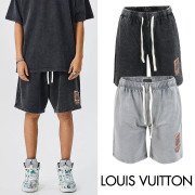 LOUIS VUITTON 루이비통 트렁크 로고 피그먼트 하프팬츠