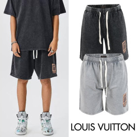 LOUIS VUITTON 루이비통 트렁크 로고 피그먼트 하프팬츠