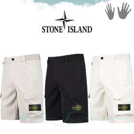 STONE ISLAND 스톤아일랜드 사이드 밴딩 카고 반바지