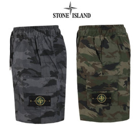 STONE ISLAND 스톤아일랜드 카모 하프 카고 반바지