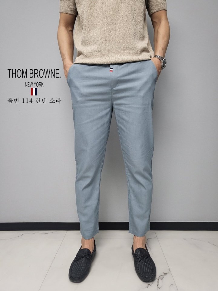 THOM BROWNE 톰브라운 린넨 밴딩 팬츠 5COLOR