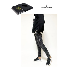 STONE ISLAND 스톤아일랜드 밴딩 스판 밀리터리 조거 팬츠 2COLOR