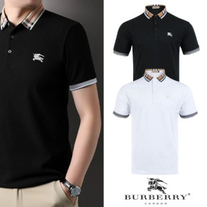 BURBERRY 버버리 체크카라 기마자수 PK티셔츠