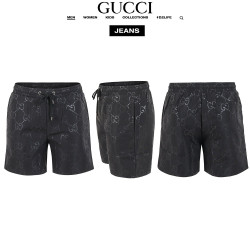 GUCCI 구찌 블랙 자가드 스윔 팬츠
