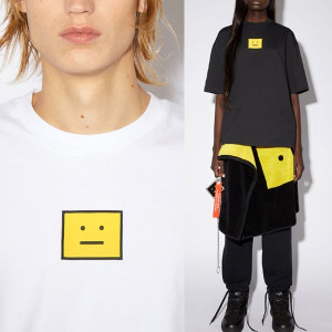 ACNE STUDIOS 아크네스튜디오 옐로우로고 반팔