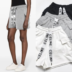 CELINE 셀린느 스트링로고 카고 숏팬츠