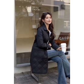 DIOR 디올 누빔 롱자켓