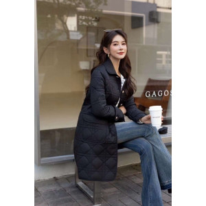 DIOR 디올 누빔 롱자켓