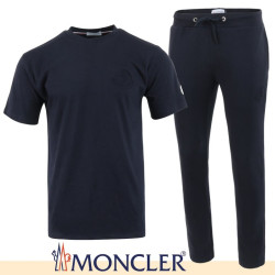 MONCLER 몽클레어 불박 로고 반팔 & 긴바지 셋트