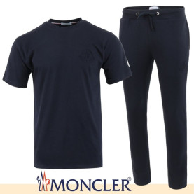 MONCLER 몽클레어 불박 로고 반팔 & 긴바지 셋트