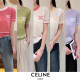 CELINE 셀린느 트리오페 부클 반팔 니트