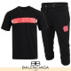 BALENCIAGA 발렌시아가 테이프 프린팅 반팔 & 7부 셋트