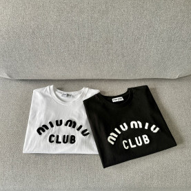 MIUMIU 미우미우 체인자수 티셔츠