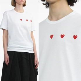 COMME DES GARCONS 꼼데가르송 트리플하트 반팔 2COLOR