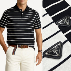 PRADA 프라다 단가라 카라 니트반팔