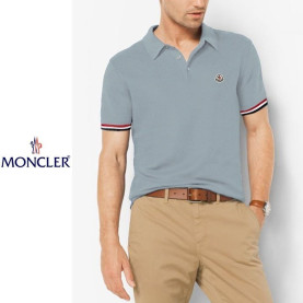 MONCLER 몽클레어 팔 삼선 라인 카라넥 쿨 니트 4COLOR