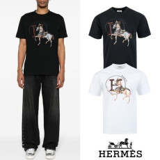HERMES 에르메스 로데오 프린트 실켓 티셔츠