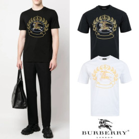 BURBERRY 버버리 아카이브 기마 프린트 실켓 티셔츠
