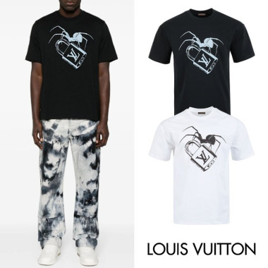 LOUIS VUITTON 루이비통 스파이더락 프린트 실켓 티셔츠