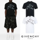 GIVENCHY 지방시 시그니처 레터링 프린트 실켓 티셔츠