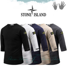 STONE ISLAND 스톤아일랜드 총알 브이 트임 7부티