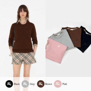 BURBERRY 버버리 기마 자수 크루넥 니트