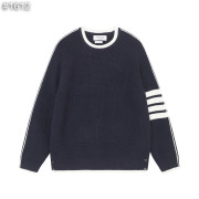 ●9월 판매 8위● THOM BROWNE 톰브라운 4바 울 배색 라운드 니트 2COLOR