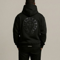 CHROME HEARTS 크롬하츠 가죽CG 후드집업