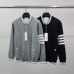 THOM BROWNE 톰브라운 사선완장 클래식 니트 집업