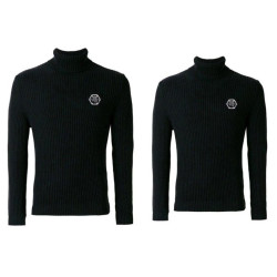 PHILIPP PLEIN 필립플레인 플레이트 골지 터틀넥 2COLOR