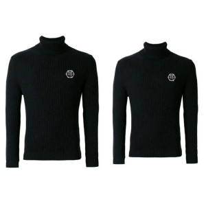 PHILIPP PLEIN 필립플레인 플레이트 골지 터틀넥 2COLOR