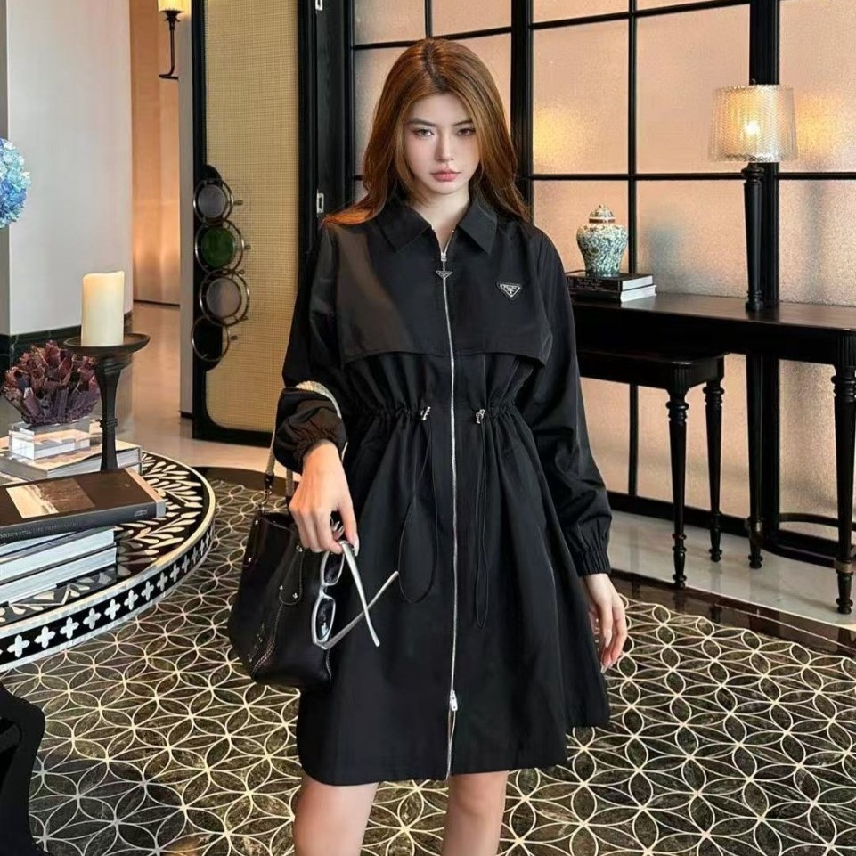 PRADA 프라다 지퍼 원피스 자켓