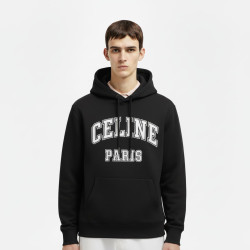 CELINE 셀린느 로고프린팅 코튼 후드티