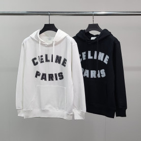 CELINE 셀린느 로고프린팅 코튼 후드티