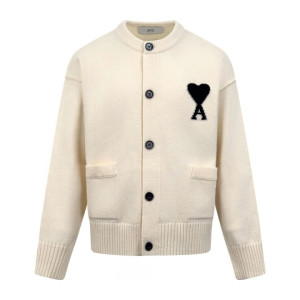 ●11월 판매 13위● AMI 아미 하트 메리노 울 라운드 가디건 2COLOR